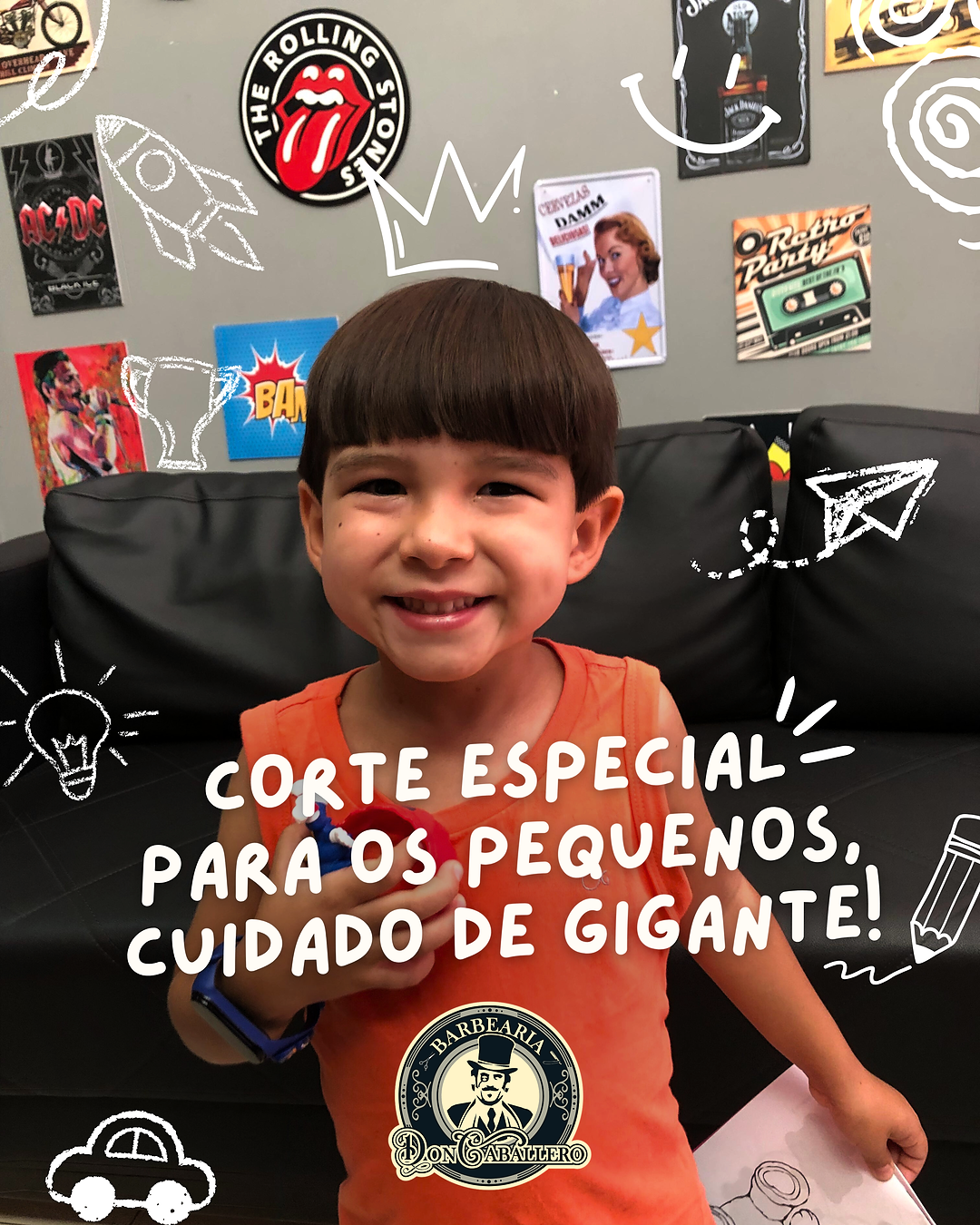 corte especial para crianças